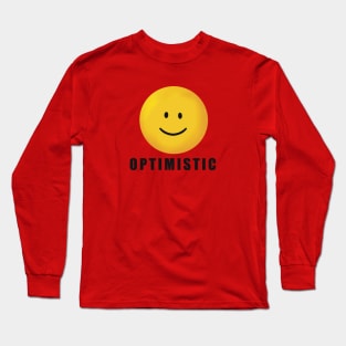 Optimistic emoticon Long Sleeve T-Shirt
